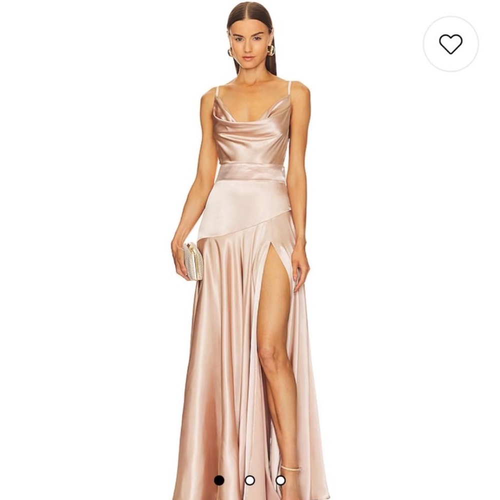 Bronx and Banco Leo Champagne Gown (size 10)